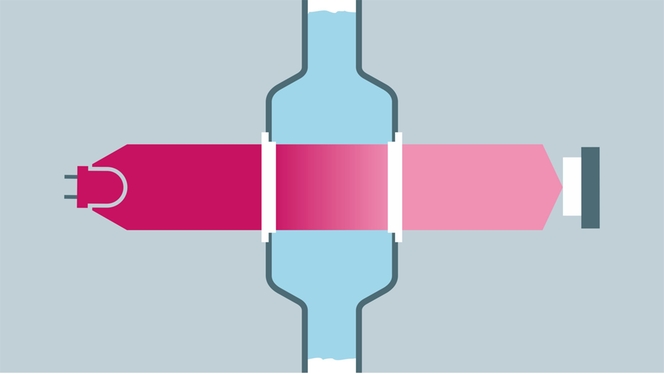 Colorimetric measuring principle