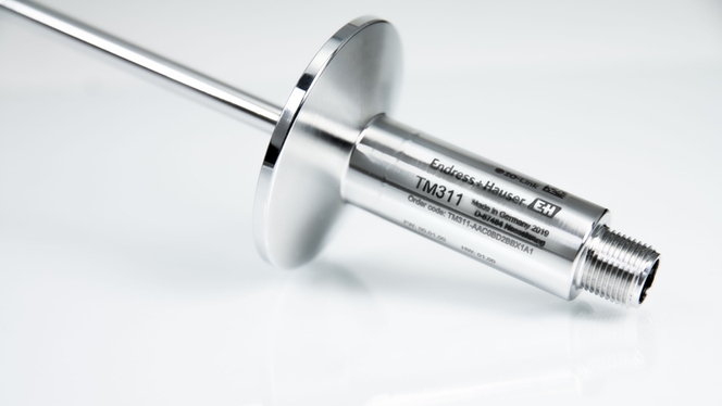 Compact clamp thermometer