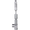 Compact thermometer with thermowell in elbow design